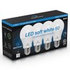 Great Eagle A19 LED Light Bulb, 9W (60W Equivalent), UL Listed, 3000K Soft White, 800 Lumens, Dimmable, Standard Replacement (4 Pack)
