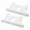 USonline911 2 Pairs of Replacement T-Shaped Blade Hair Clippers Replacement T-Shaped Beard Trimmer Replacement Kit (Gold and Silver Short Teeth)
