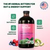 Serene Herbs Soursop Bitters Liquid - Organic Herbal Sour Sop Guanabana with Black Seed, Moringa, Irish Moss & Ginger – Gut Support, Energy & Immune Boost – Vegan, Non-GMO – Mixed Berry Flavor – 16 oz