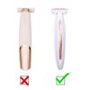 8PCS Ladies Shaver Replacement Head for Finishing Touch Flawless Body Rechargeable Women Hair Removal Shaver Bikini Trimmer Shaver Head with a Cleaning Brush (Shaver Head 8PCS + Brush)