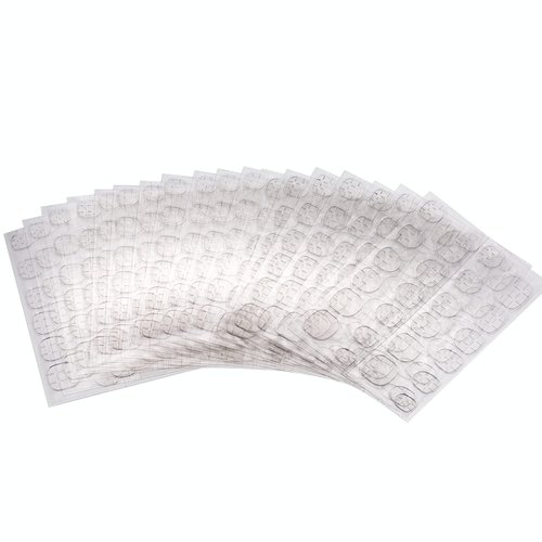 240pcs Nail Adhesive Tabs (10 Sheets) - Transparent, Flexible, Double-Sided Nail Glue Stickers for Easy Press-On Application - Perfect for Women, Kids, and Girls