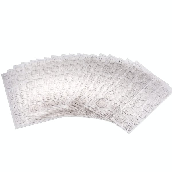 240pcs Nail Adhesive Tabs (10 Sheets) - Transparent, Flexible, Double-Sided Nail Glue Stickers for Easy Press-On Application - Perfect for Women, Kids, and Girls