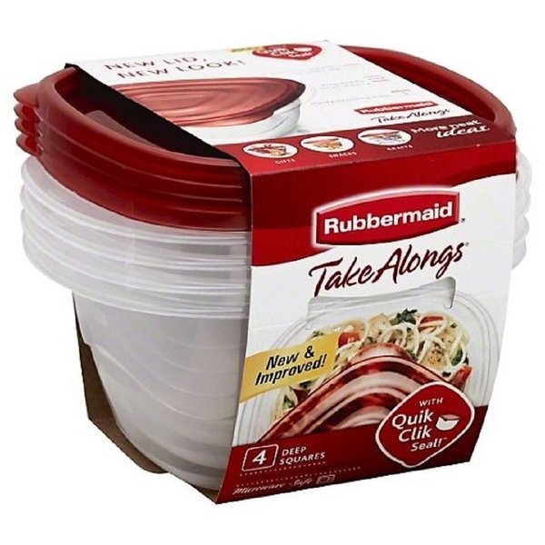 4-Piece Square Food Storage Container