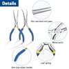 VISEMAN 6" Mini Needle Nose Pliers with Comfort Grip Handles, 2PCS Long Nose Pliers Set for Handmade Craft