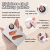 5pcs Makeup Spatula Korean Set,Including Picasso Spatula Makeup Korean Stainless Steel Makeup Palette Acrylic Cosmetic Palette,Makeup Mixing Palettes Cosmetic Spatula Tool