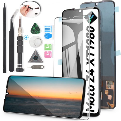 YWLRONG LCD for OLED Motorola Moto Z4 Screen Replacement LCD Display Touch Digitizer Screen Assembly for Motorola Moto Z4 XT1980 XT1980-3 XT1980-4 LCD Display with Tools(Support Fingerprint Sensor)