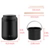Podoy Mini Wax Pot Warmer for Hair Removal, Small Portable Travel Wax Melt Heater Machine Digital Display for SPA Salon Brow Body Nose Upper Lip Hair Waxing with 100 Wax Sticks