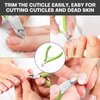 TEAORB Cuticle Trimmer, Professional Nail Cuticle Cutter, Stainless Steel Cuticle Remover Nippers with Non-Slip silicone handle, Manicure Tools for Nail Care，Cuticle Clipper for nails Dead Skin.
