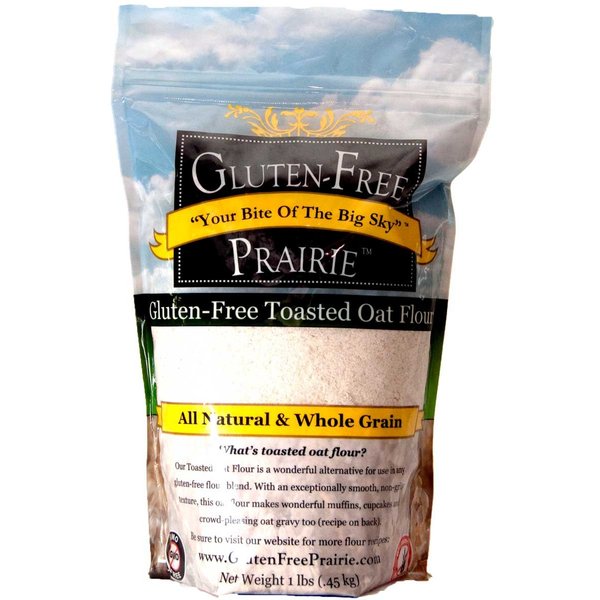 Gluten-Free Prairie Toasted Oat Flour, Certified Gluten Free Purity Protocol, Non-GMO, Vegan, 1 Pound