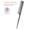 Teasing Comb for Fine Hair, Anti-static Bakelite Rat Tail Comb Tool for Back Combing, Root Teasing, Adding Volume
