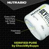 NutraBio 100% Pure L-Leucine - Muscle Recovery and Support - Naturally Fermented Free Form Amino Acid - Vegan, Non-GMO, Gluten Free - 400mg, 180 Capsules