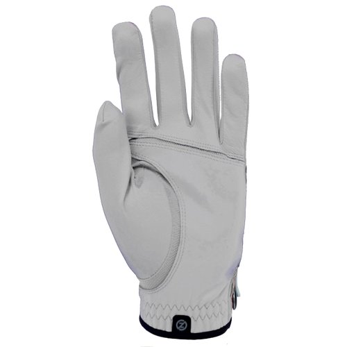Zero Friction Men's Cabretta Premium Leather Golf Gloves, Left Hand, One Size, White