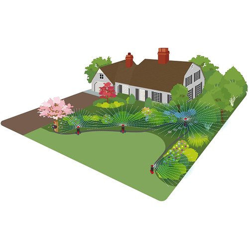 Eden 96093 Multi-Adjustable Flex Design Garden Sprinkler with Extension Set, Great for DIY Gardening Product