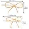 8 Pcs Metal Bow Hair Clips Chic Bows Hair Pins Elegant Cute Hair Barrettes Simple Minimalist Headwear Styling Accessories for Women Girls