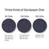 100pcs Foot File Sandpaper Disc with 1 Metal Shaft Replaceable Sanding Pads for Electric Foot Rasp Files Callus Cuticle Hard Dead Skin Removal Pedicure Tools,HJ-NF037 (120 Grit)