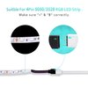 Nelyeqwo 2 Pack 5M 16.4ft RGB Extension Cable LED Strip Connector 4 Pin Solderless Strip Jumper Cables Kit with 4 Pack 4 Male Pin Connector for 5050 3528 RGB LED Strip Light