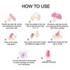 8 Sheets NEWSPIED Gel Nail Strips Stickers Self Adhesive Multicolored Gel Nail Stickers Full Nail Wraps Gradient Glitter Solid Color Nail Polish Strips for Women Manicure Tips Accessories