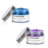 SOVONCARE 2 Hair Color Wax Temporary Hair Dey Wax 4.23.Oz Each Neutral Hair Wax Mud Matte Long-Lasting Definition Hairstyle Cream for Parties Halloween Christmas Cosplay -Blue Purple