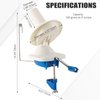FLKQC Yarn Ball Winder, Hand-Operated Yarn Ball Winder Swift Yarn Winder, Yarn Cake Winder, Needlecraft Yarn Ball Winder Hand-Operated (Blue)