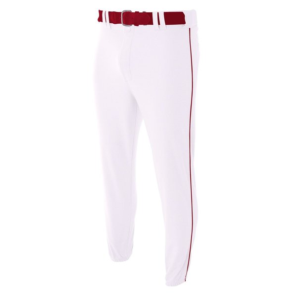 A4 Boy's Pro-Style Elastic Bottom Baseball Pant