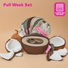 Makeup Eraser The Original, 7-Day Set, Erase All Makeup with Just Water, Including Waterproof Mascara, Eyeliner, Foundation, Lipstick, Sunscreen, and More! Coconuts, 7ct.