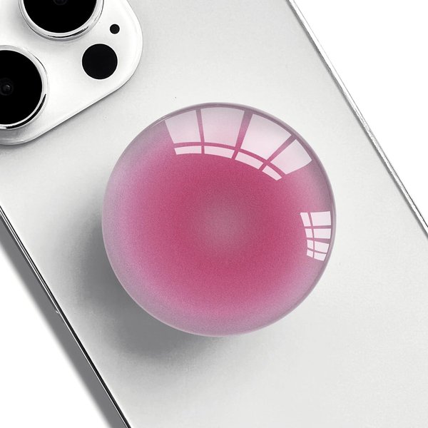 Ksadiye Clear Phone Grip with Expanding Kickstand,Cell Smartphones Collapsible Stand Pink Gradient Design for Phone