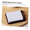 BRIGHTFUFU 2Pcs Miniature Dolls Clipboard Writing Board for Dollhouse Stationery Supplies for Miniature Displays and Creative Play