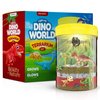 Dino World Terrarium Kit for Kids - LED Light in Lid Dinosaur Easter Toys for Boys &, Girls Age 3, 4, 5, 6, 7, 8+ Year Old Boy Gifts - Toy Dinosaurs Garden - STEM Science Gardening Kits