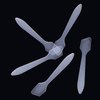 Senkary 200 Pack Cosmetic Makeup Spatulas Small 3.2 Inch Disposable Plastic Spatula Facial Skincare Face Mask Spatula (Translucent)