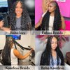 RUI MEI SI Human Braiding Hair For Boho Knotless Braids 20 Inch 2 Bundles 100g Deep Wave Bulk Human Hair for Braiding No Weft Wet And Wavy Human Braiding Hair 100% Remy Human Hair Extensions