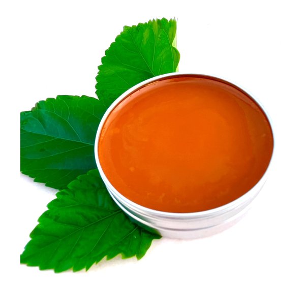 Sea Buckthorn Balm Eczema, Psoriasis Salve dry or cracked skin, Sun burn, Sun Damage Spots, Brown Spots on face, Safe for baby child rash, 2 oz tin, handmade USA, Cold Pressed Organic Vegan