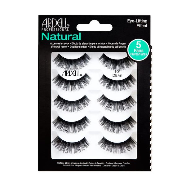 Ardell False Eyelashes Natural 101 Black, (5 pairs pack)