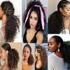 Generic Curly Ponytail Extension 10 Inch Drawstring Ponytail Hair Natural Black Fluffy Hairpiece Women Daily Party Hair Extensions
