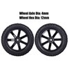 Aimrock 12mm Hex 2.2'' Pre-Glued RC Buggy Wheels and Tires, Out Dia. 3.5'' for 1/10 1/12 1/14 1/16 Off-Road RC Buggy Truck, Set of 4