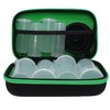 STAT Fitness Powdered Supplement Case (Green) - Portable Protein Powder Supplement Container - BPA Free