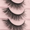 False Eyelashes Mink Lashes Natural Wispy Cat Eye Lashes Fluffy Eyelashes Pack 3D Strip Short Volume Fake Eyelashes 10 Pairs by Geeneiya
