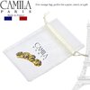 Camila Paris CP3171 French Hair Barrette Clip for Girls, Handmade, Mustard, Gold Metal Clasp Strong Hold Grip Hair Clips for Women, No Slip and Durable Styling Girls Hair Accessories, Made in France