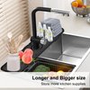 Kitchen Sink Splash Guard, Silicone Faucet Handle Drip Catcher Tray, Kitchen Sponge Holder Faucet Absorbent Sink Protectors Mat for Kitchen Bathroom Sink Accessories 19.7" x 5.6"