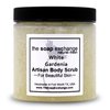 The Soap Exchange Sugar Body Scrub - White Gardenia Scent - Hand Crafted 8 fl oz / 240 ml Natural Artisan Skin Care, Shea Butter, Exfoliate, Moisturize, & Protect. Made in the USA.