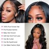 msVenus U Part Wig Body Wave Human Hair Wigs for Black Women Gulueless Half Wig Upgraded 1x4 U Shape Clip in Wigs 150% Density Natural Color 26inch …