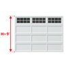 Garage Door Cables 1/8" Pair Torsion Spring (7ft, 8ft, 9ft, 10ft,11ft,12ft) (9 ft. Tall Door)