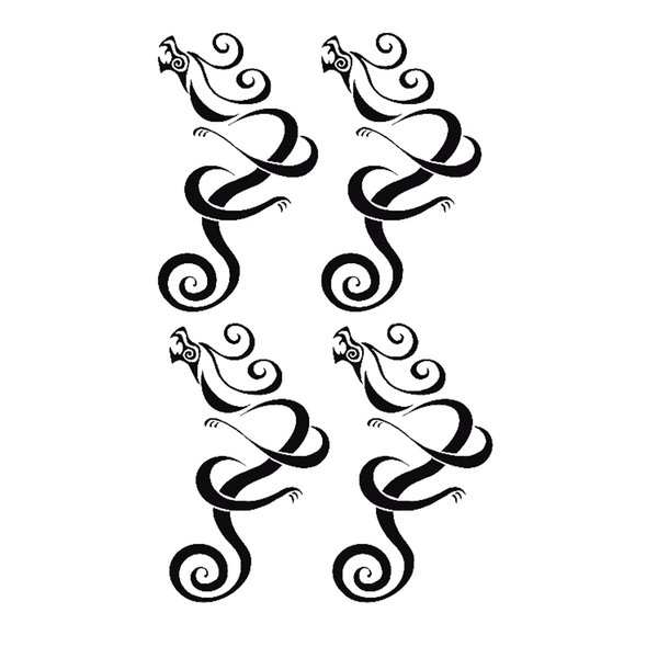 AwwwCos Halloween Cosplay Temporary Tattoos Tattooing Body Stickers Mikey Draken Makeup Kit 13.5CM