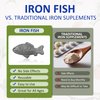 Iron Fish for Iron Deficiency, Safe Cooking Tool to Add Fe to Food & Water Daily, Natural Supplement to Support Mineral Intake, Vegan Diet