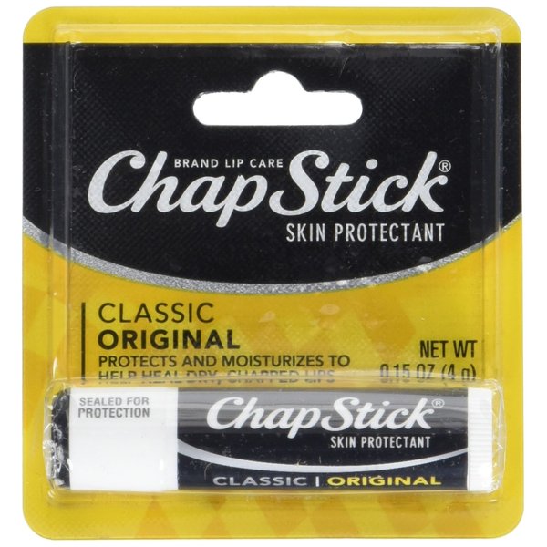 Chapstick Classic Original Lip Balm, 0.15 oz Stick, SPF 4, Regular