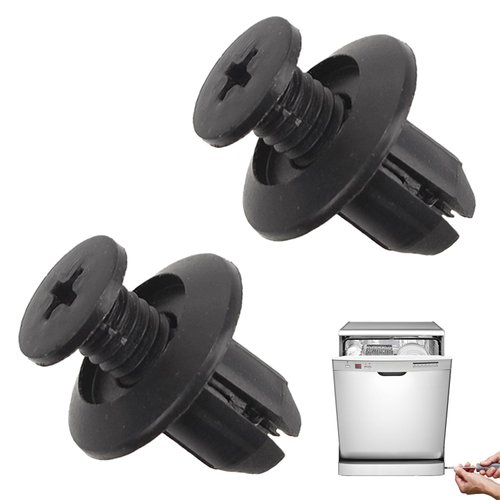 IMPRESA 2-Pack Dishwasher Kick Plate Trim Retainer - Whirlpool Compatible - Compare to WPW10503548 Compatible Clip for with Kenmore, Kitchenaid, Whirlpool Fastener - 2 Clips