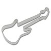 Staedter Tinplate Guitar Shape Cookie Cutter, 7.5 cm, Silver