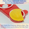 Molde para Empanadas with Double Size (4.3" & 3.25") – Molde Para Hacer Empanadas, Gorditas, Pastelitos, and More – Durable, Food-Safe, Easy-to-Clean Kitchen Tool