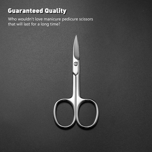 BEZOX Nail Scissors with Sharp Curved Blade - Nail Maintenance Toenail and Fingernail Scissor with Ergonomic Design for Men & Women