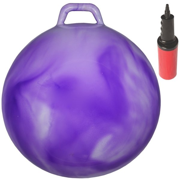 WALIKI Hop Ball for Teens | 22-Inch Purple Hopping Ball | Hippity Hop Ball | Sit and Bounce Ball for Parties & Outdoor Games