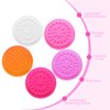 150 Pieces Eyelash Glue Holder False Lash Glue Holder Tray Eyelash Extension Glue Holder Pallet Pads, Multiple Colors